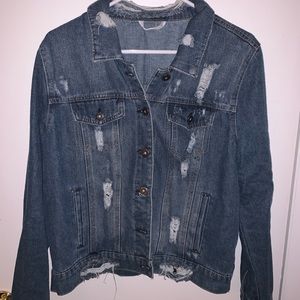 Distressed Denim Jacket